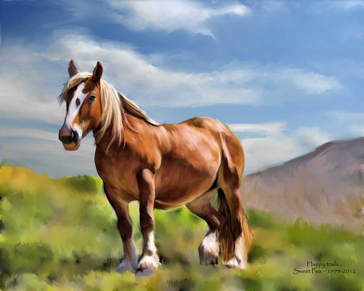 horse memorial painting